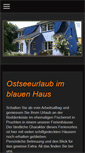 Mobile Screenshot of ostseeurlaub-im-blauen-haus.de